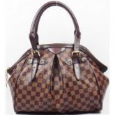 Bolsa Louis vuitton Tivoli damier ebene-couro