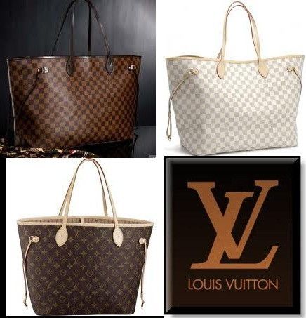 Bolsa Louis vuitton neverfull couro